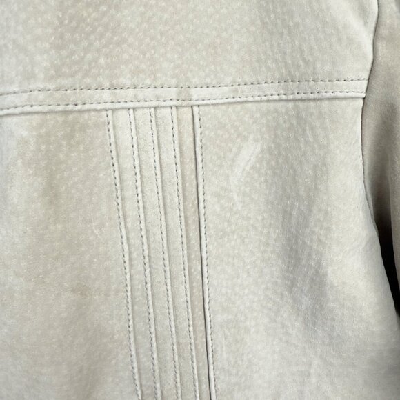 VINTAGE Sequence Suede Fall Beige Western Boho Jacket sz 14-16 see measurments - Picture 5 of 8
